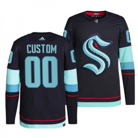 Seattle Kraken Trikot Custom Vauthentic Adidas Navy - Herren